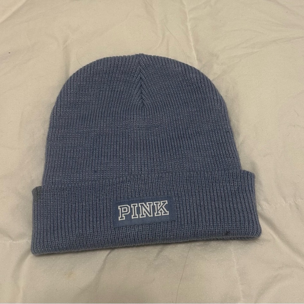 PINK Victoria's Secret Gray Knit Beanie